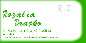 rozalia drajko business card