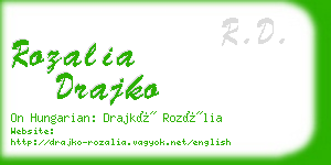 rozalia drajko business card